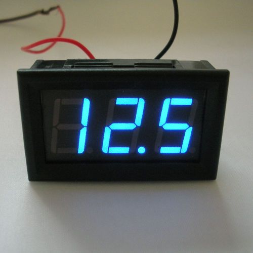 New mini led blue digital voltage meter voltmeter panel dc 4.5~30v portable