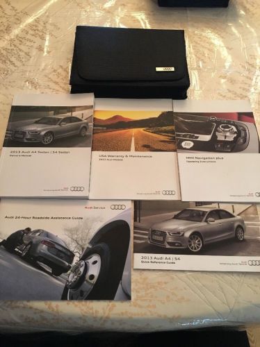 2013 audi a4 s4 sedan owners manual package and case 13 owner&#039;s