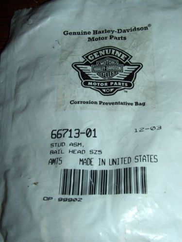 1 new harley davidson oem # 66713-01 air box cover bail head stud sz5 usa