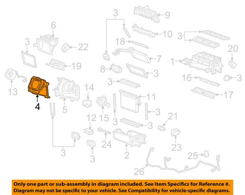 Chevrolet gm oem 10-15 camaro 6.2l-v8 evaporator heater-blower case 92215217