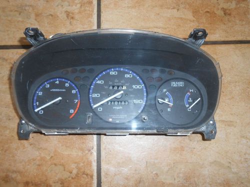 96-00 honda civic ex lx mt m/t 5 speed instrument gauge cluster speedometer tach