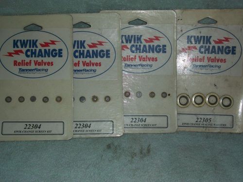 Kwik change sealing washers screen kit sprint car fuel injectors woo 360 305