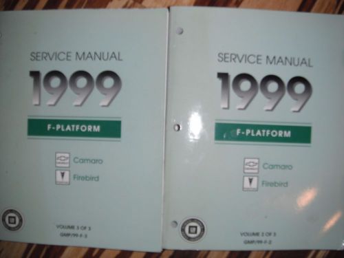 1999 chevrolet camaro/z28 pontiac firebird/ws6 service manual (volume #2 &amp; #3)