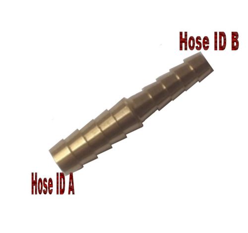 Reducer hose id 3/8” to 5/16 brass barb fitting oil fuel water gas air boat l-3z