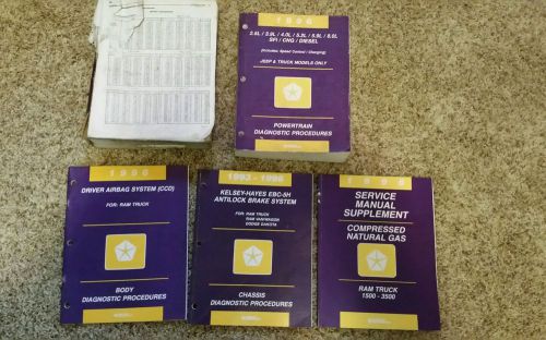 (5) 1996 dodge ram truck 1500-3500 chrysler corporation service manuals