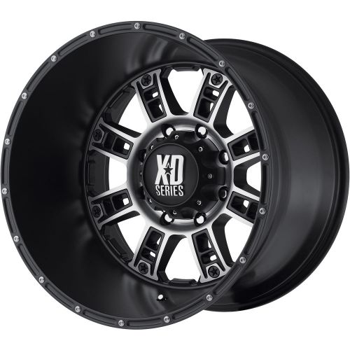 18x9 black xd xd809 riot 5x5 -12 rims toyo open country at ii 265/70/18 tires