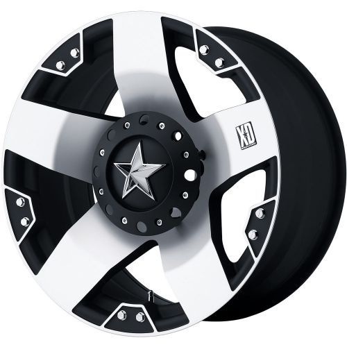 17x8 machined black xd xd775 rockstar 6x135 &amp; 6x5.5 +10 wheels 265/70/17 tires