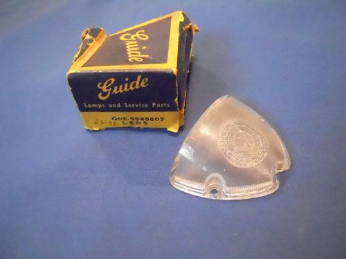 Nos 1955 1956 pontiac safari station wagon back up light lens, back-up