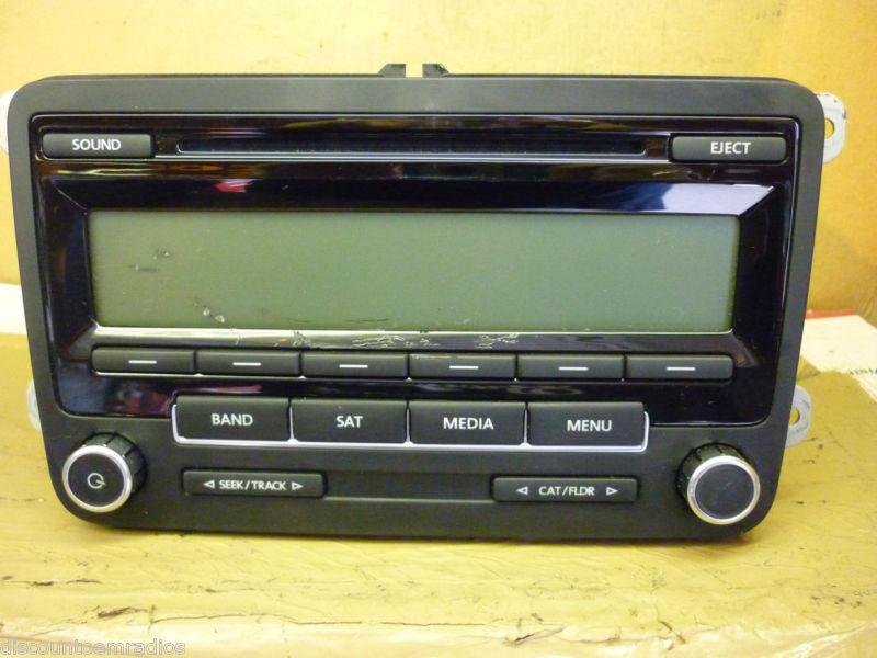 11-12 vw volkswagen jetta radio cd & theft code media satellite 1k0035164 * 