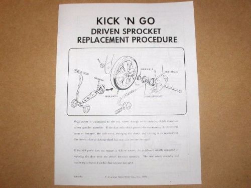 Honda kick n go   service manual    owners brochure    scooter