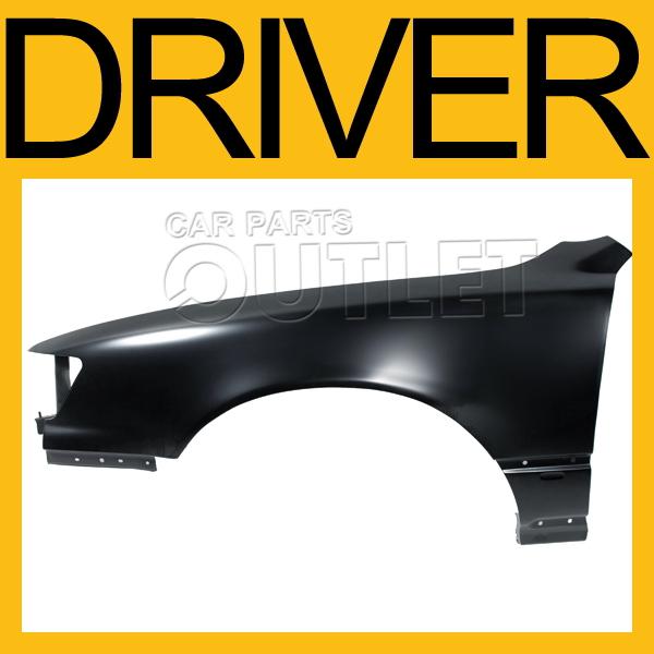 1992-1996 lexus es300 driver left front fender primered black steel replacement