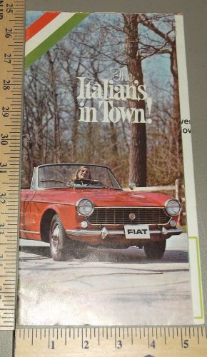 1966 fiat sales folder brochure original 850 fastback 1100 sedan 1500 spider