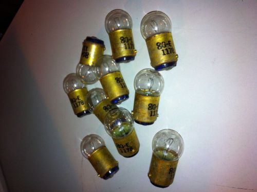 Bulk lot of ten (10) # 1178 single filament 12v bulbs - vintage - new old stock