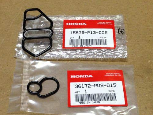 Oem 97-01 honda prelude type sh h22 upper + lower vtec solenoid gaskets set p13