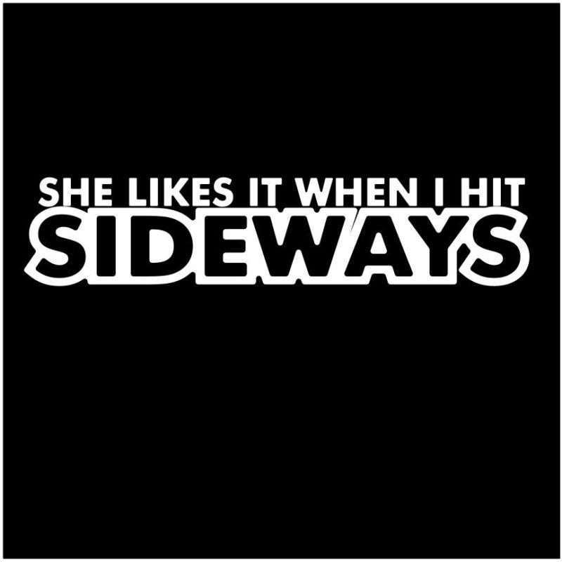 Hit it sideways vinyl decal sticker window car truck drift jdm - 8 inch