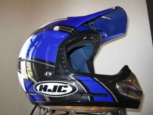 Hjc motorcycle helmet (size: large) (color: blue) like new!