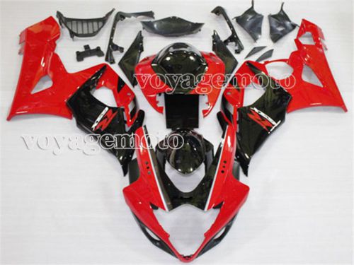 Red black injection kit fairing fit for 2005-2006 suzuki gsxr 1000 05 06 k5 q#18