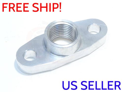 Nyppd billet oil drain flange universal t3 t4, pte turbo part, s200 s300 s400 al