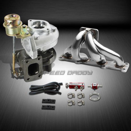 T25/t28 td04 250hp+boost 3pc turbo charger+manifold kit for miata mx5 bp14 1.8l