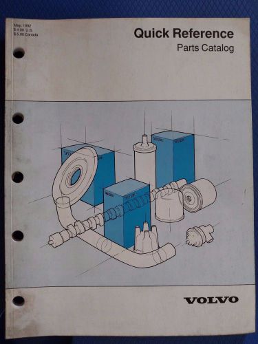 Volvo - 1992 quick reference parts catalog