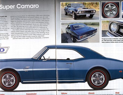 1968 chevrolet camaro yenko buyers guide color article chevy