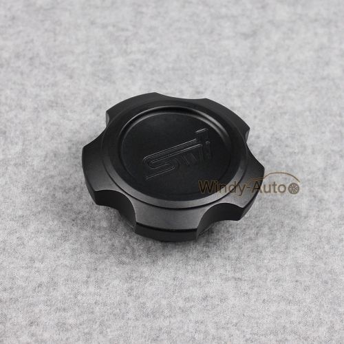 Sti black engine oil filler cap tank cover fit for subura outback justy wrx