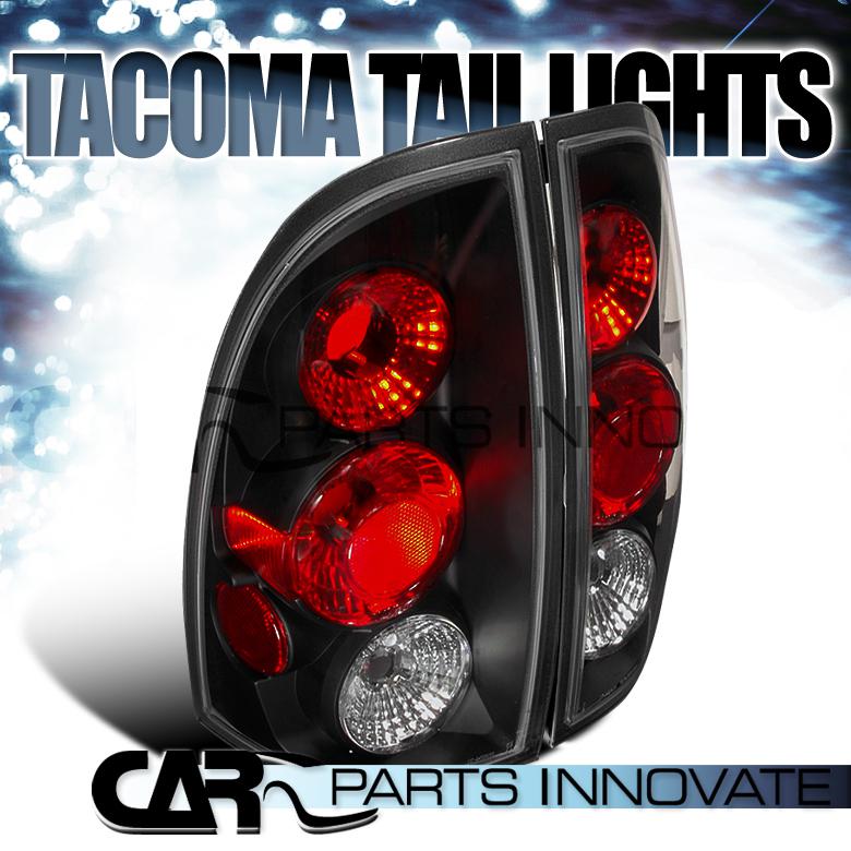 Toyota 05-08 tacoma tail lights brake stop rear lamp altezza black