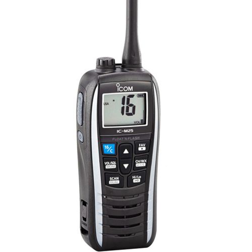 Icom m25 floating vhf - pearl white model# m25 11