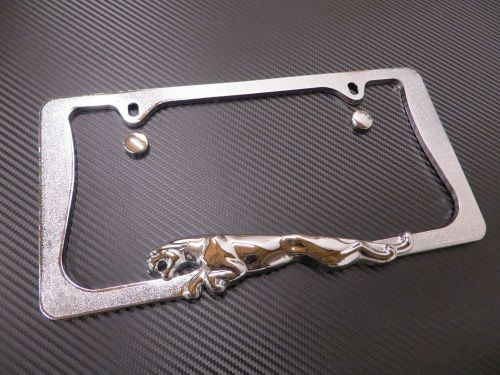 Jaguar vanden plas 3d chrome metal license frame (1pc)