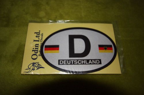 Deutschland (germany) european country oval car sticker