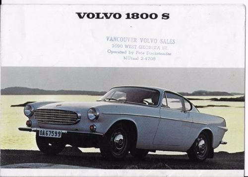 1966 volvo 1800 s original 4 page brochure