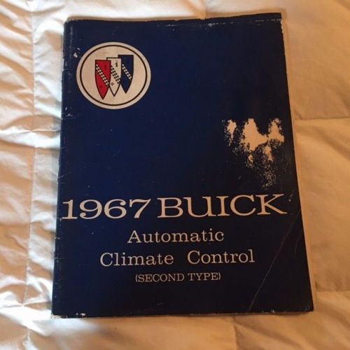 1967 buick automatic climate control manuals