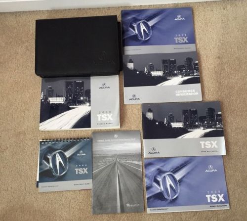 Used 2006 acura tsx owners manual set with case