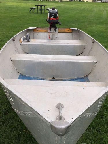 4.0 hp mercury, 14&#039; fishing boat and trailer