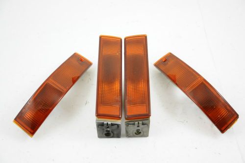 Jdm ba5 honda prelude 88-89 wrap around amber bumper lamp set ba smoked