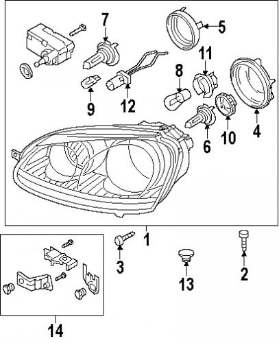 Volkswagen n91125901 genuine oem signal lamp bulb