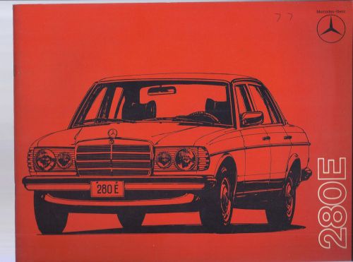 1977 mercedes-benz 280e dimensions sale brochure