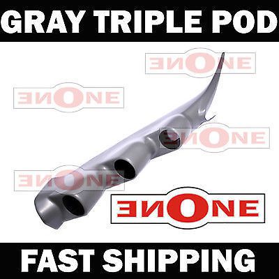 00-06 chevy full size truck 1500 2500hd 3500hd gray triple gauge a pillar pod 5