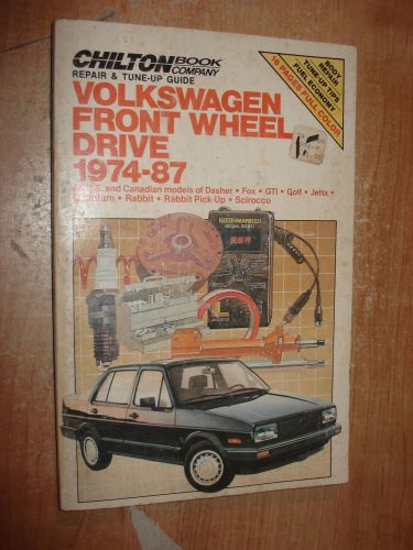 1974-1987 vw rabbit scirocco service manual shop book chiltons repair golf jetta