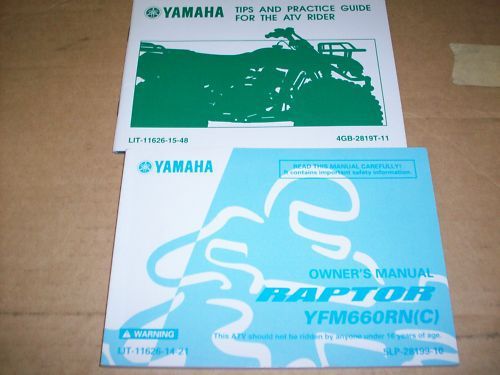 2000 yamaha raptor yfm660rn(c)  owners manual