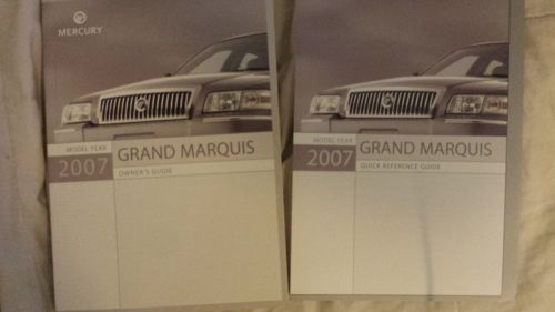 2007 mercury grand marquis owners manual and quick reference guide