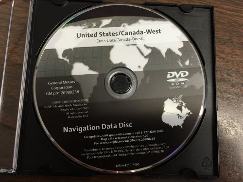 Corvette gm  navigation dvd us canada oem 20980238 version 7.0  dw464210-7360