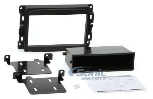 Scosche cr1298b single/double din radio install kit for select 2013 dodge ram