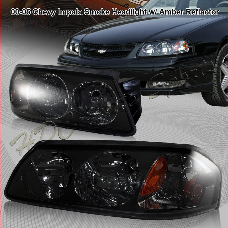 2000-2005 chevrolet impala smoke housing headlight amber reflector corner lamp