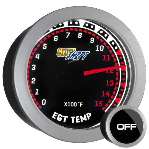 52mm glowshift tinted 1500°f pyrometer egt gauge kit - gs-t08_1500