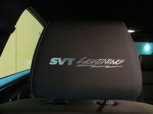 (4pcs) headrest badge sticker decal *svt lightning*