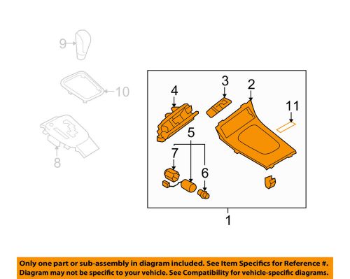 Subaru oem 08-09 legacy front console-trim panel assembly 92121ag12a