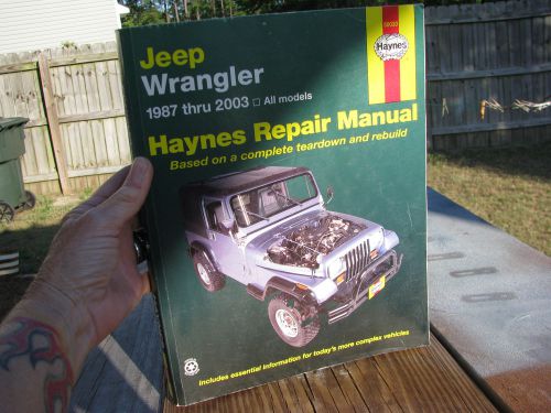 Haynes jeep wrangler 1987 - 2003 manual *euc*