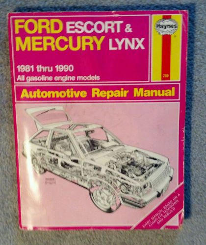 1981-90 ford escort&amp;mercury lynx haynes manual