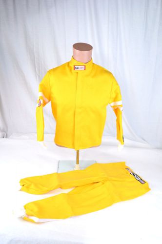 Rjs racing sfi 3-2a/1 classic 2 pc suit fire suit xs yellow 14/16 200030602